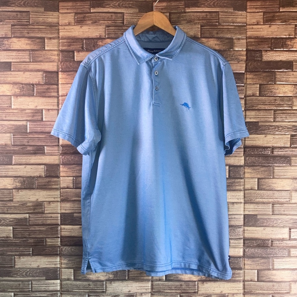 Mens EUC XL Tommy Bahama Mens Blue Colbalt Polo